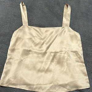 Reformation Silk Ivory Tank size Small